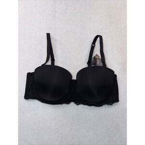 New!! New With Tags Torrid Curve 40DD Black  Lace Lightly Lined Strapless Bra